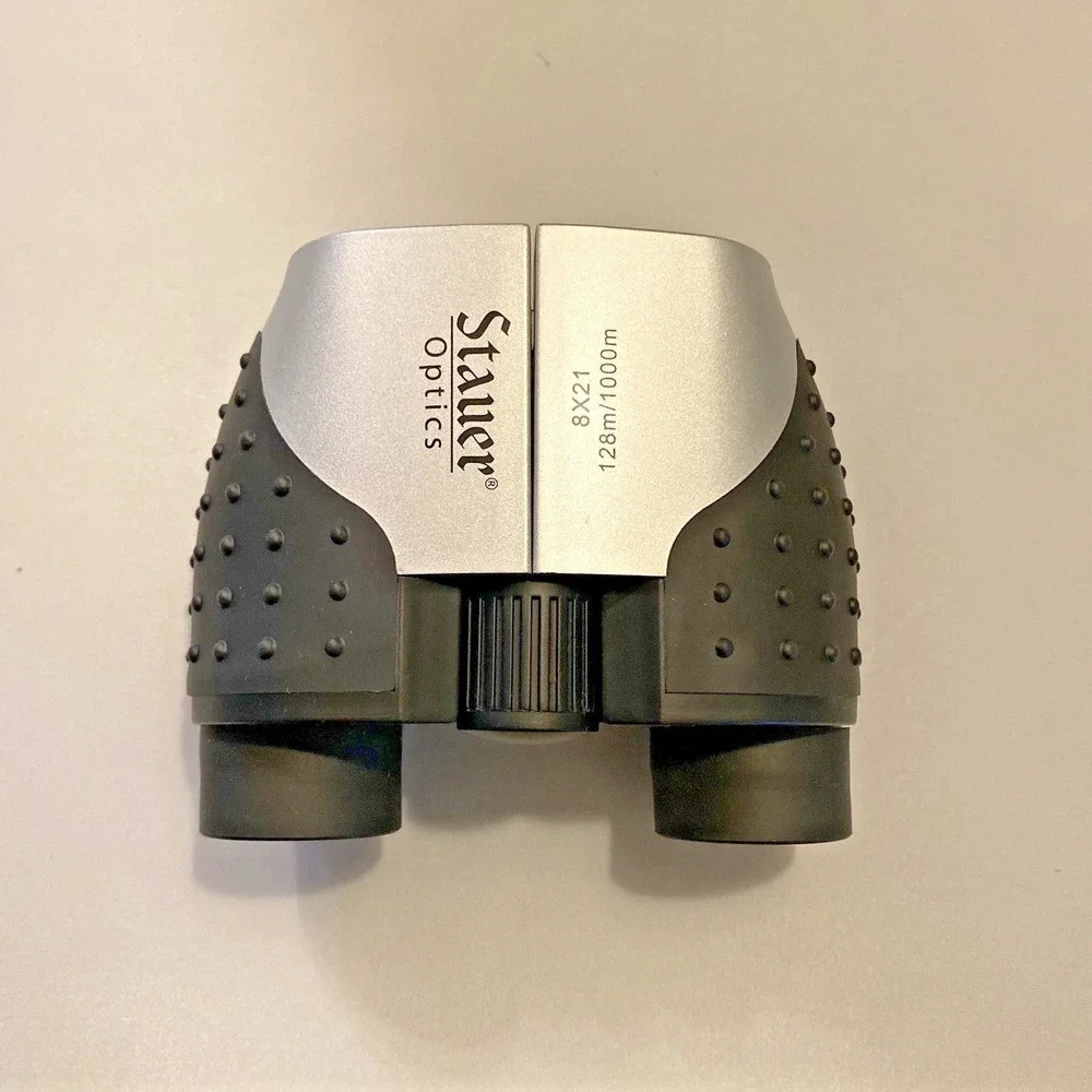 Stauer Optics 8x21 Compact Binoculars with Nylon Pouch Carry Strap